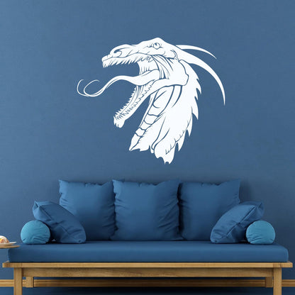 Dragon Fantasy Myth Children'S Kids Fine Carving Stickers Glass Stickers