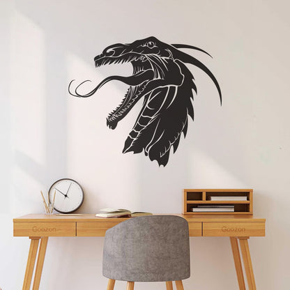 Dragon Fantasy Myth Children'S Kids Fine Carving Stickers Glass Stickers