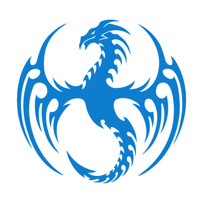 Wall Stickers Dragon Fire Fantasy Myth Animal Store Decoration