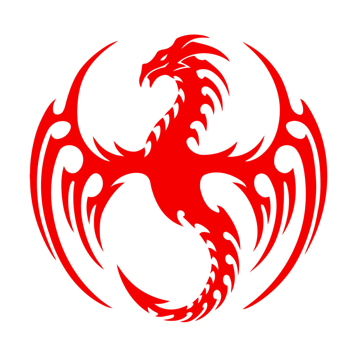 Wall Stickers Dragon Fire Fantasy Myth Animal Store Decoration