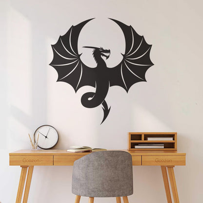 Fine Carving Decals Dragon Fly Fantasy Magical Tattoo Culture