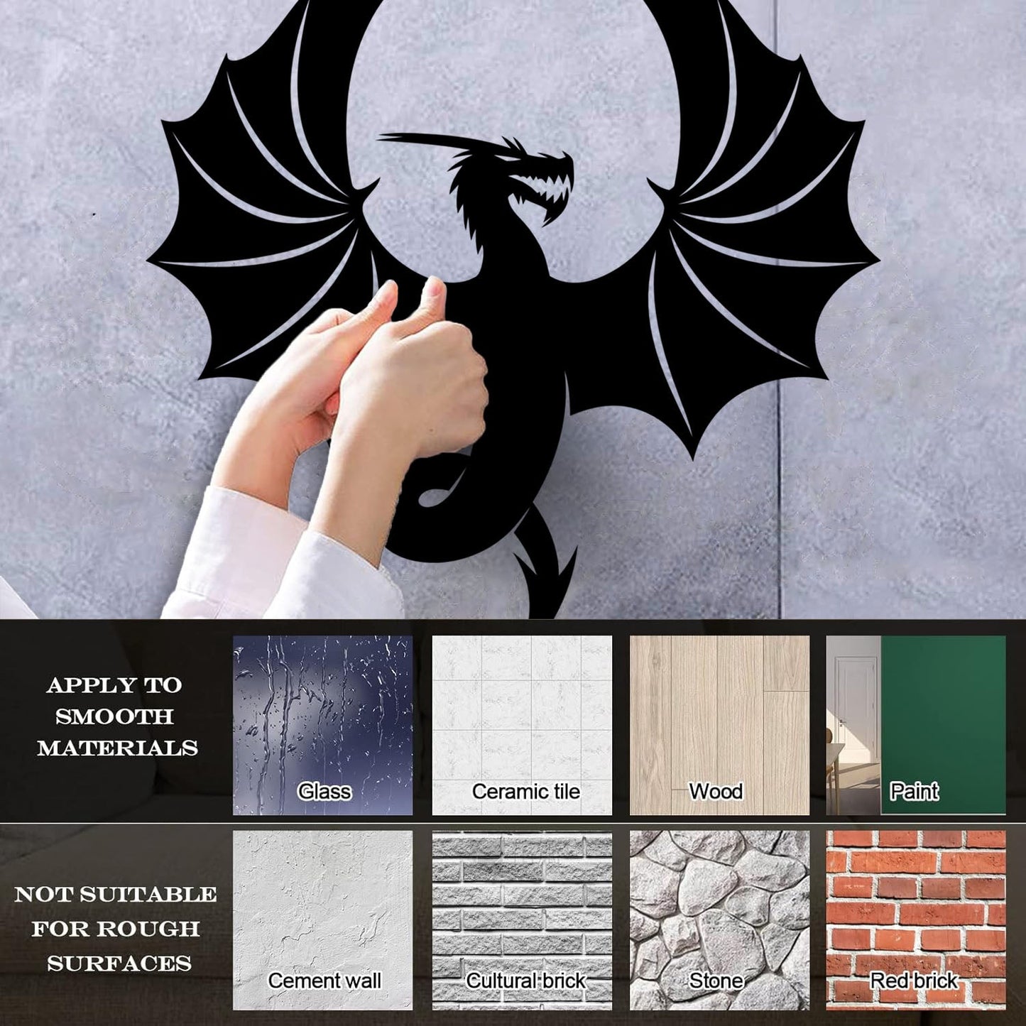 Fine Carving Decals Dragon Fly Fantasy Magical Tattoo Culture