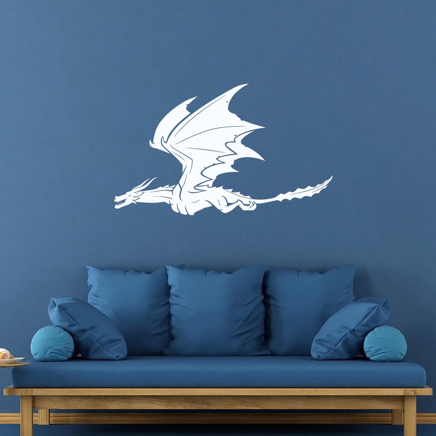 Vinyl Art Sticker Dragon Flying Fantasy Monsters Removable Without Leaving Glue