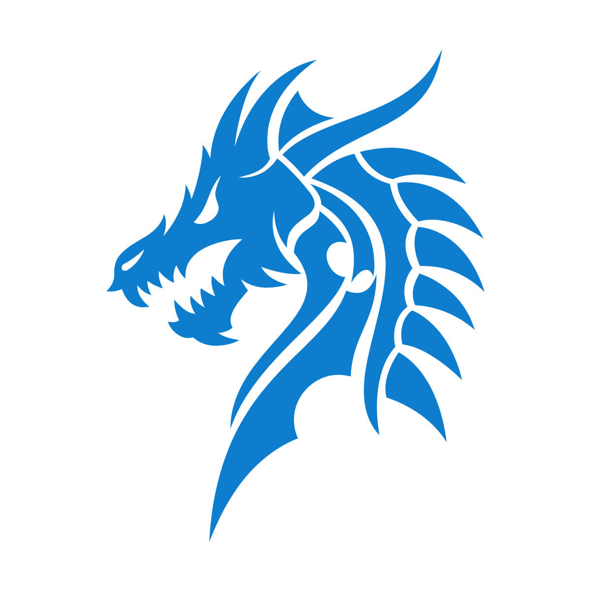 Lettering Decals Dragon Head Myth Mythological Fantasy Beast Do Not Damage The Wall Surface