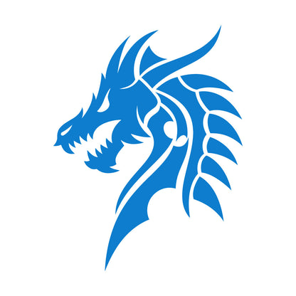 Lettering Decals Dragon Head Myth Mythological Fantasy Beast Do Not Damage The Wall Surface