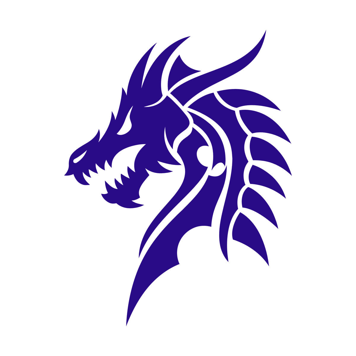 Lettering Decals Dragon Head Myth Mythological Fantasy Beast Do Not Damage The Wall Surface