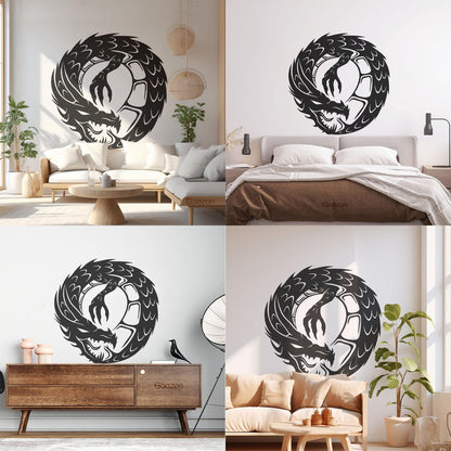 Wall Decals Pvc Dragon Infinity Fantasy Mythical Creature Kids Multi Color Selection