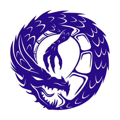 Wall Decals Pvc Dragon Infinity Fantasy Mythical Creature Kids Multi Color Selection