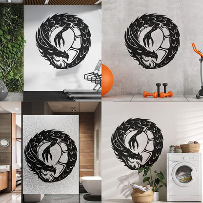 Wall Decals Pvc Dragon Infinity Fantasy Mythical Creature Kids Multi Color Selection