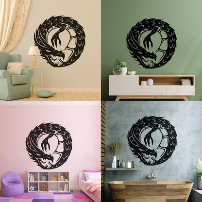 Wall Decals Pvc Dragon Infinity Fantasy Mythical Creature Kids Multi Color Selection