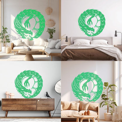 Wall Decals Pvc Dragon Infinity Fantasy Mythical Creature Kids Multi Color Selection
