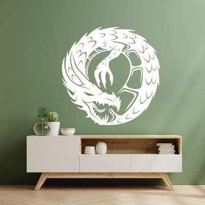 Wall Decals Pvc Dragon Infinity Fantasy Mythical Creature Kids Multi Color Selection