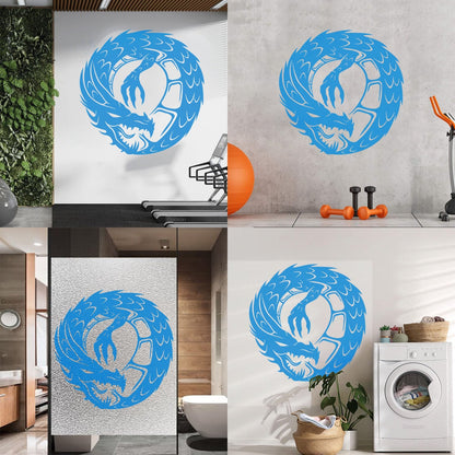 Wall Decals Pvc Dragon Infinity Fantasy Mythical Creature Kids Multi Color Selection