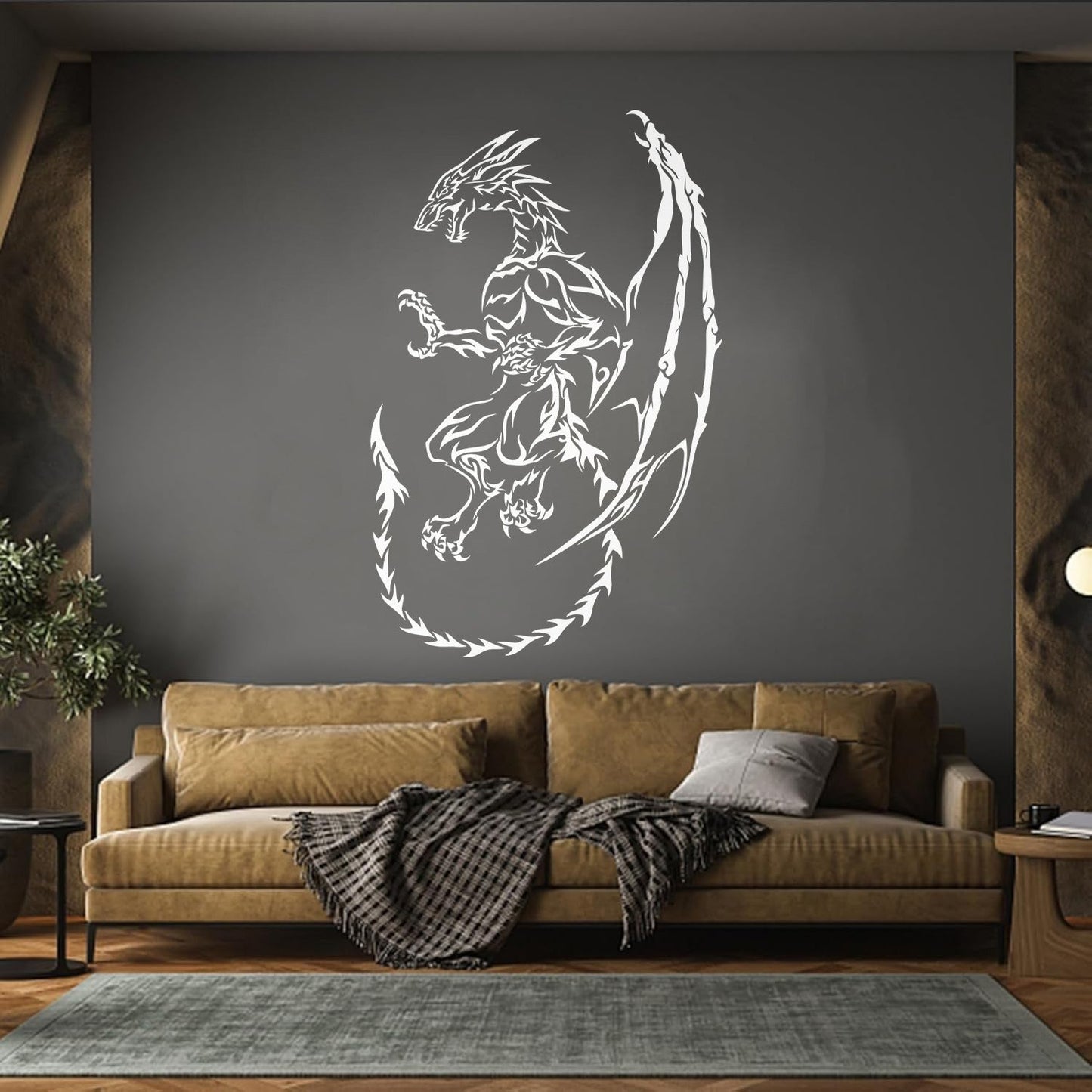 Vinyl Wall Stickers Dragon Myth Fantasy Fairy Tale Art Mural Painting