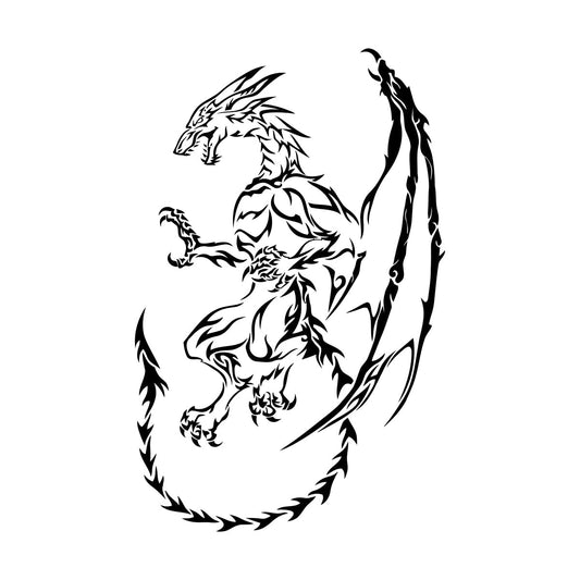 Vinyl Wall Stickers Dragon Myth Fantasy Fairy Tale Art Mural Painting