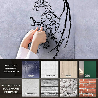 Vinyl Wall Stickers Dragon Myth Fantasy Fairy Tale Art Mural Painting