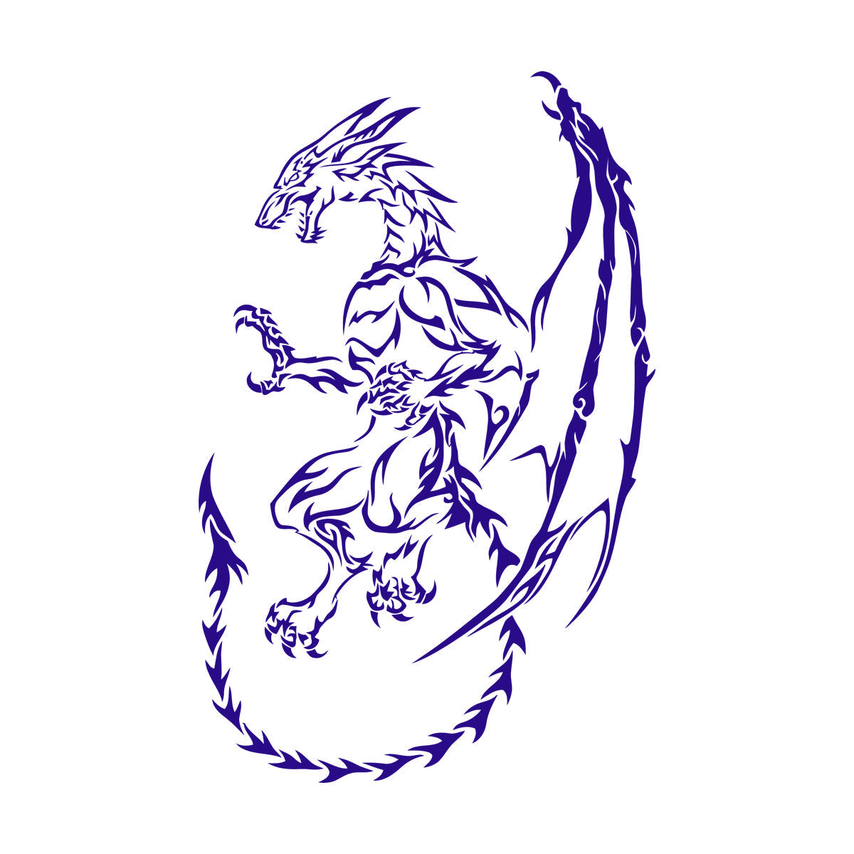 Vinyl Wall Stickers Dragon Myth Fantasy Fairy Tale Art Mural Painting