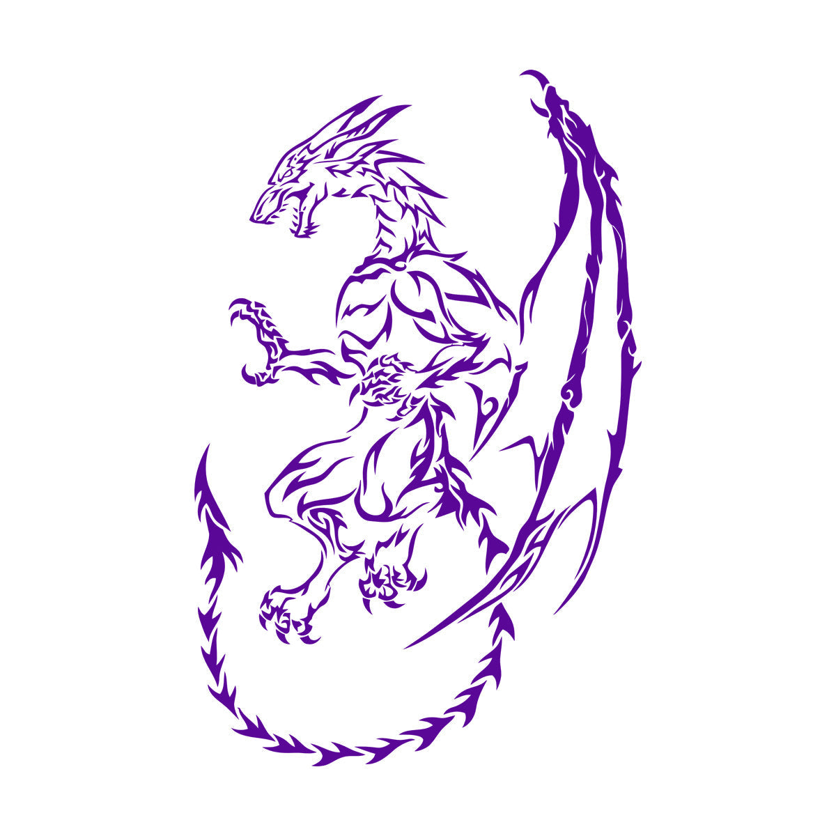 Vinyl Wall Stickers Dragon Myth Fantasy Fairy Tale Art Mural Painting