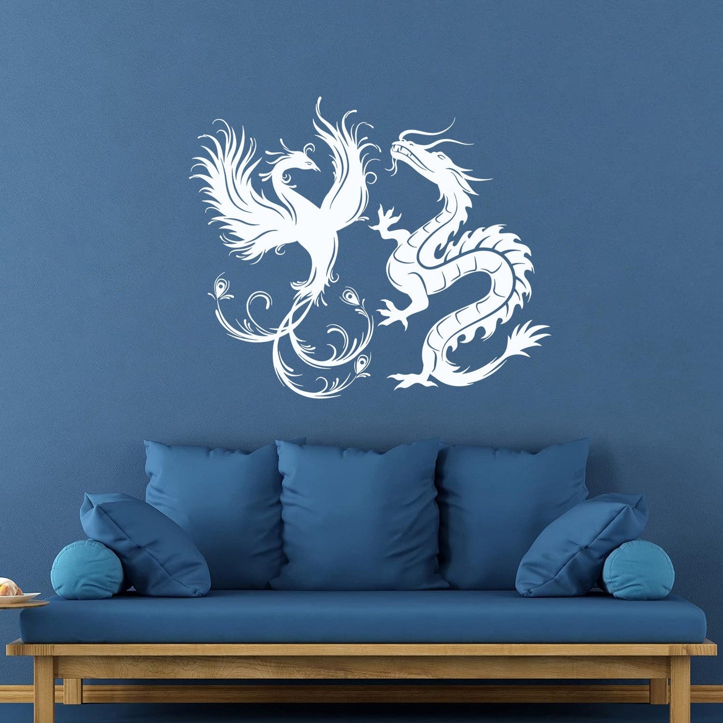 Wall Decals Dragon Phoenix Bird Fantasy Asian Style Multiple Size Options