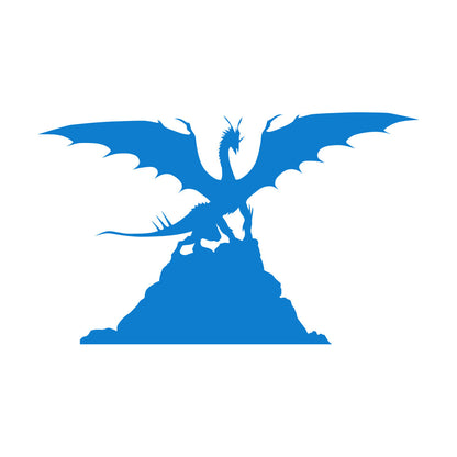 Dragon Silhouette Fantasy Kids Ation Mural And Wall Vinyl Decal Personalized Customization