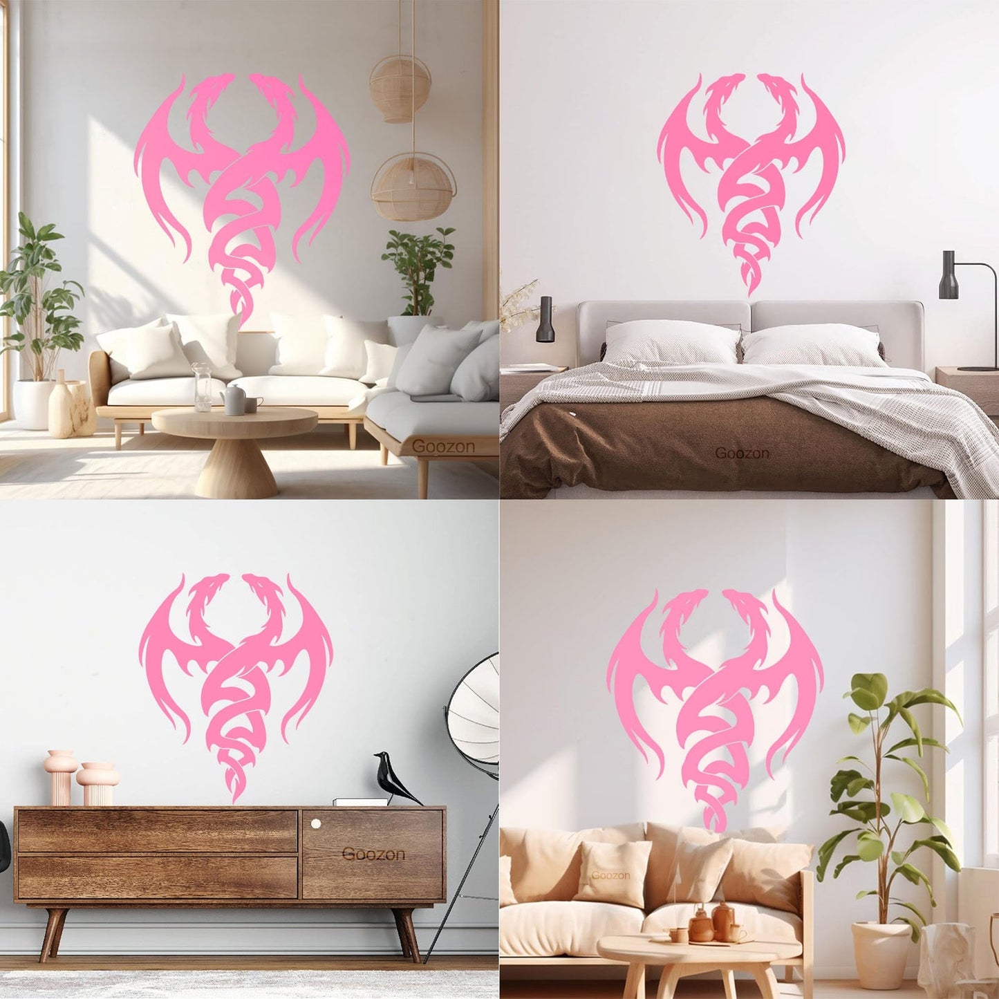 Wall Stickers Paster Paper Dragons Magic Fantasy Childs Can Modify And Add Information