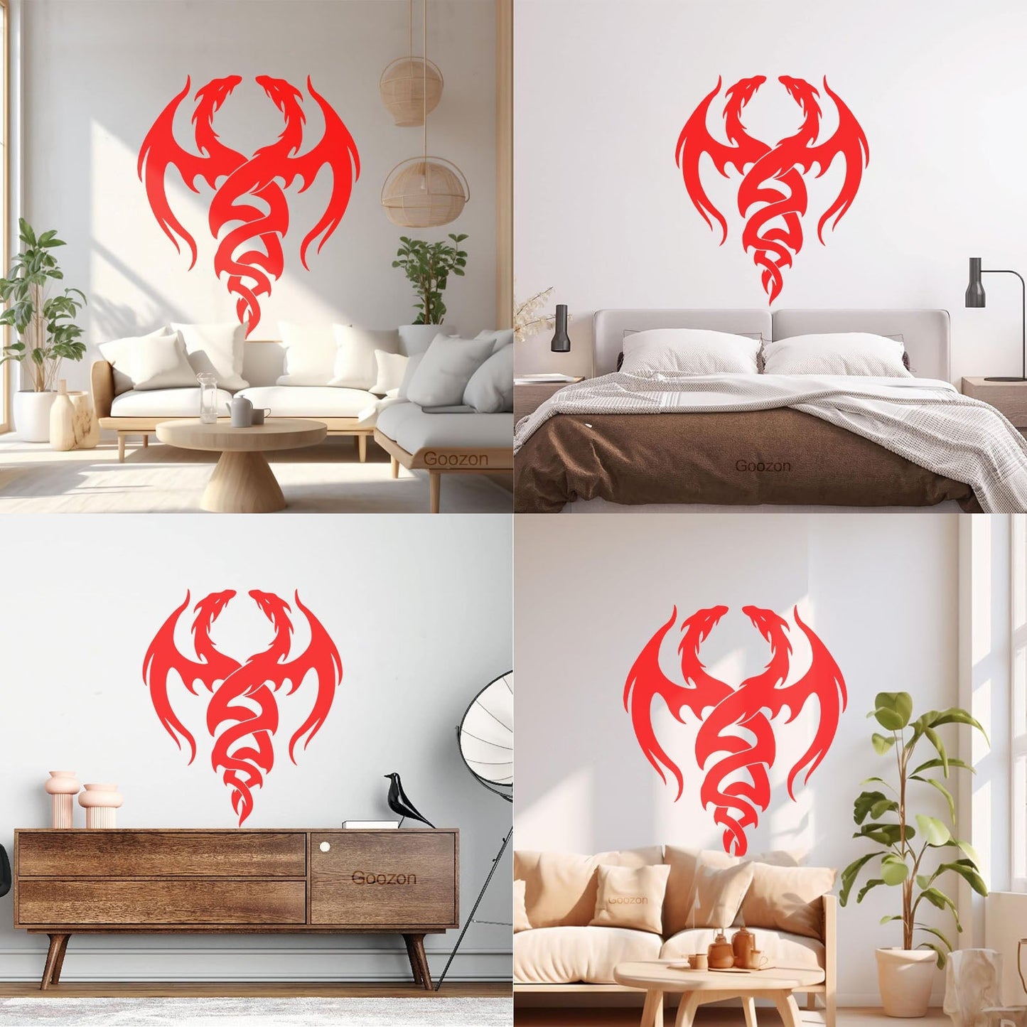 Wall Stickers Paster Paper Dragons Magic Fantasy Childs Can Modify And Add Information