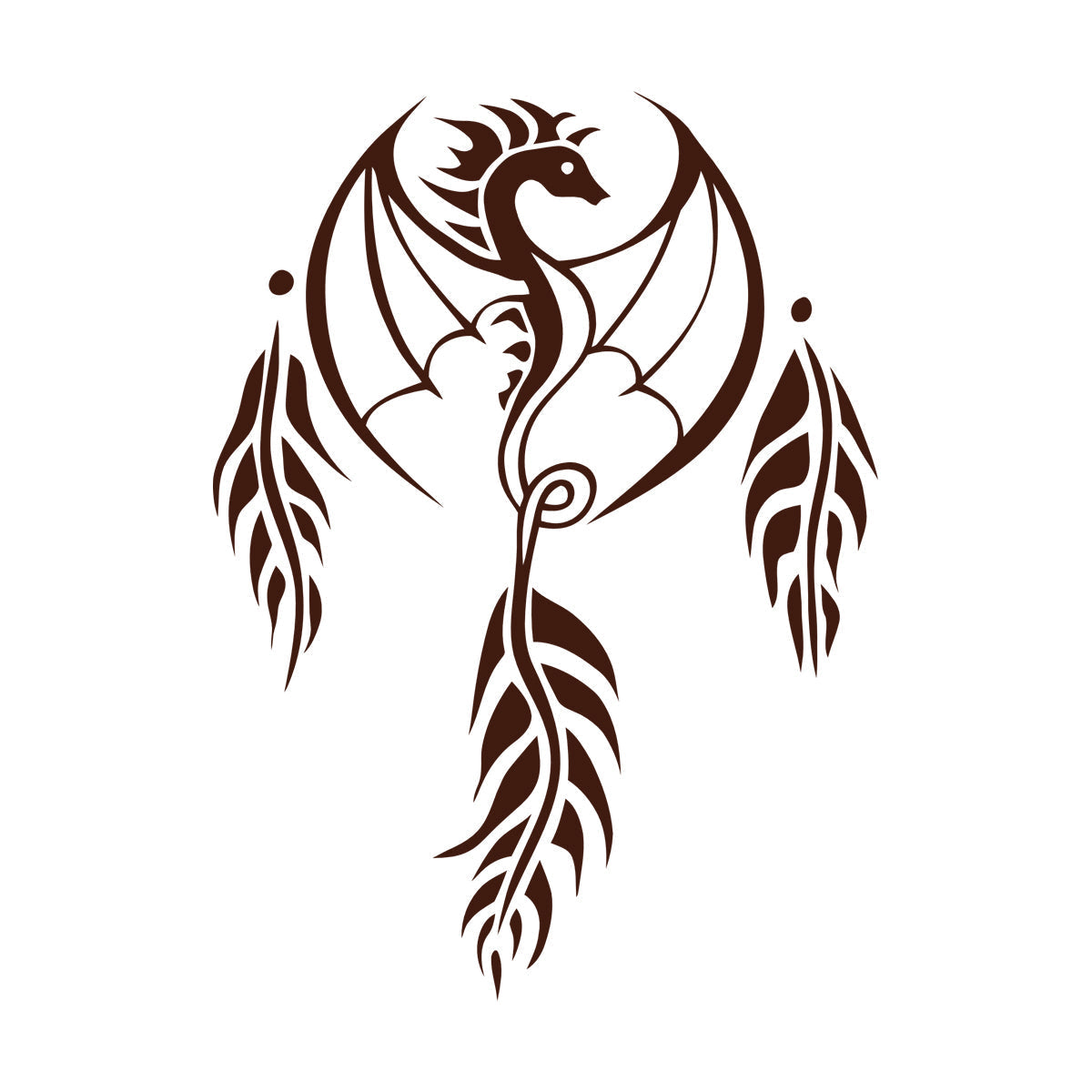 Dragon Wings Dreamcatcher Fantasy Wall Stickers Car Body Decoration