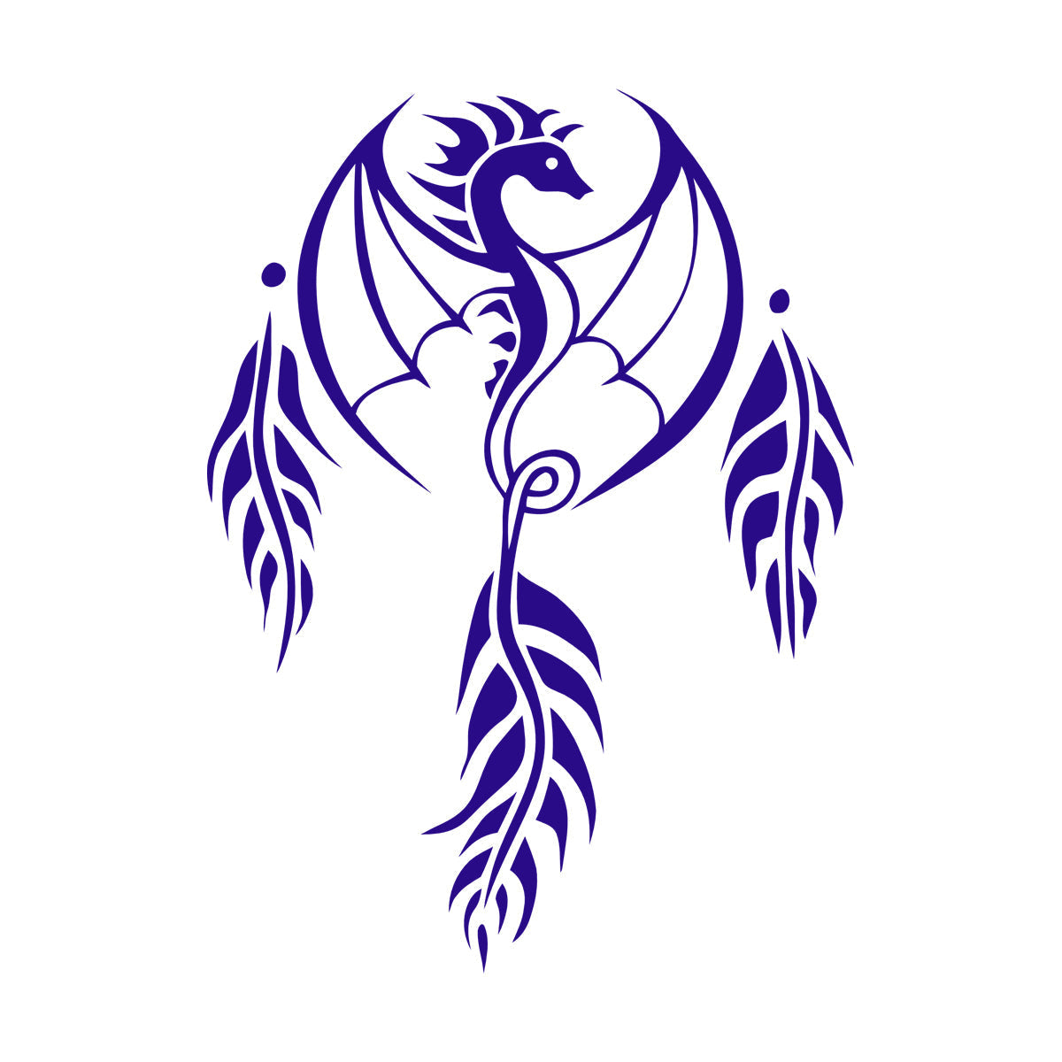 Dragon Wings Dreamcatcher Fantasy Wall Stickers Car Body Decoration