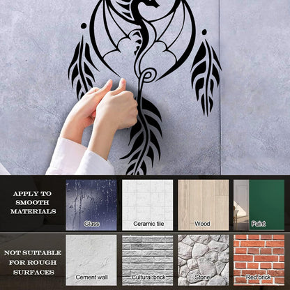 Dragon Wings Dreamcatcher Fantasy Wall Stickers Car Body Decoration