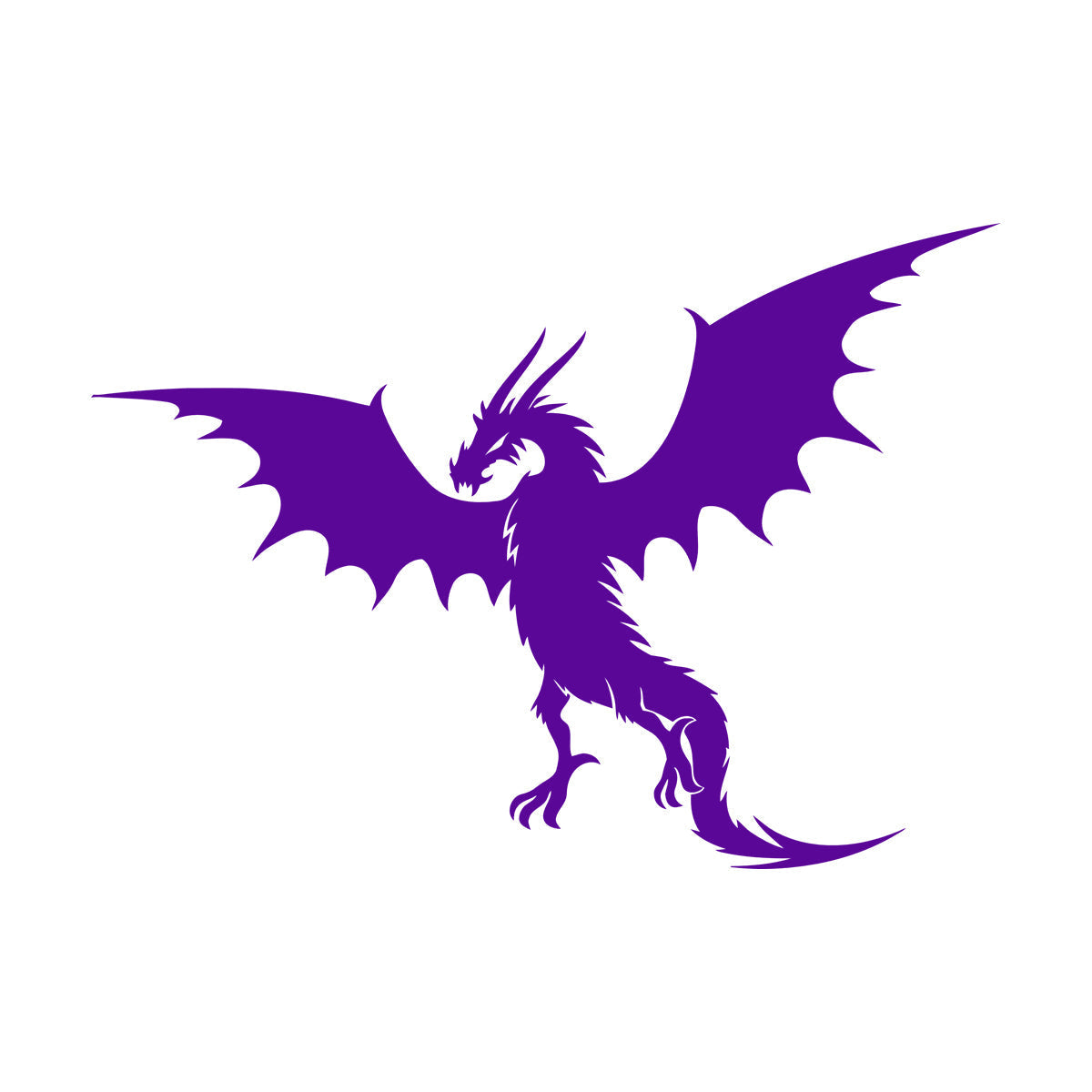 Fine Carving Decals Dragon Wings Fantasy Magical Animal Window Decals