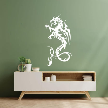 Engraving Stickers Dragon Wings Fantasy Magic Animal Monster Store Decoration