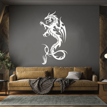 Engraving Stickers Dragon Wings Fantasy Magic Animal Monster Store Decoration