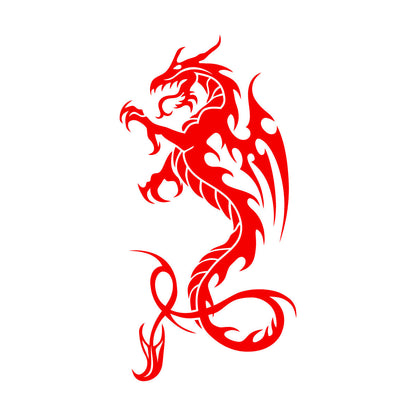 Engraving Stickers Dragon Wings Fantasy Magic Animal Monster Store Decoration