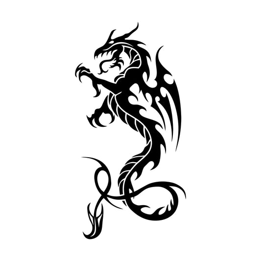 Engraving Stickers Dragon Wings Fantasy Magic Animal Monster Store Decoration