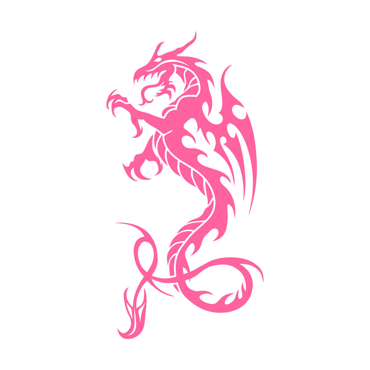 Engraving Stickers Dragon Wings Fantasy Magic Animal Monster Store Decoration