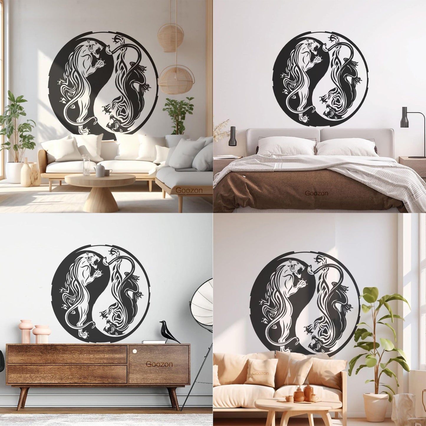 Lettering Decals Asian Dragon Yin Yang Zen Fantasy Animal Tattoo Culture