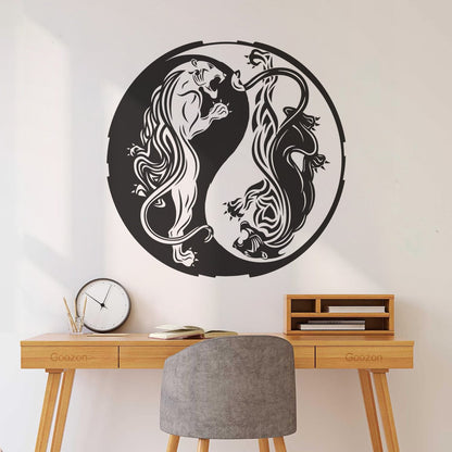 Lettering Decals Asian Dragon Yin Yang Zen Fantasy Animal Tattoo Culture