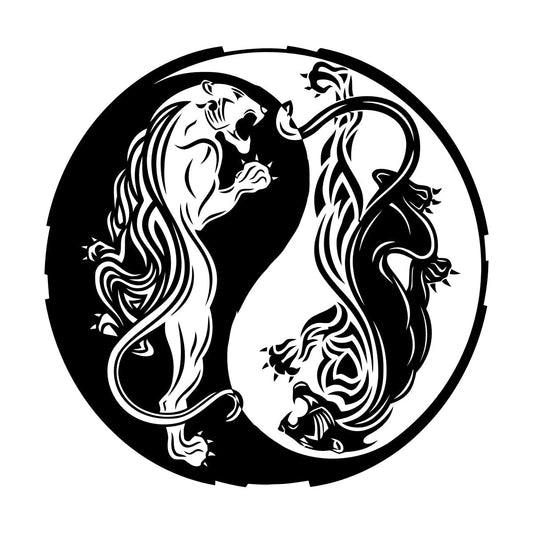 Lettering Decals Asian Dragon Yin Yang Zen Fantasy Animal Tattoo Culture