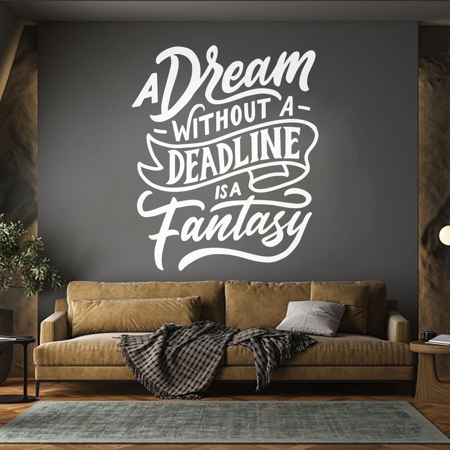 Dream Fantasy Positive Quote Inspirational Words Motivational Slogan Office Wall Decals Paster Paper Do Not Damage The Wall Surface