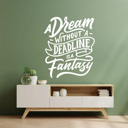 Dream Fantasy Positive Quote Inspirational Words Motivational Slogan Office Wall Decals Paster Paper Do Not Damage The Wall Surface