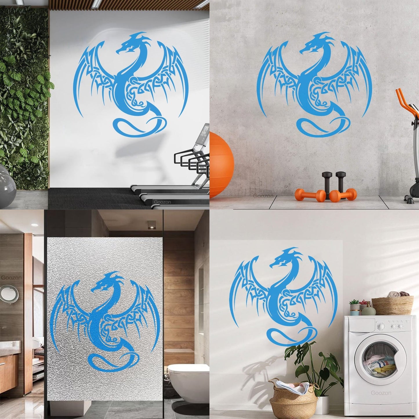 Vinyl Wall Stickers Eastern Dragon Fantasy Multi Color Selection