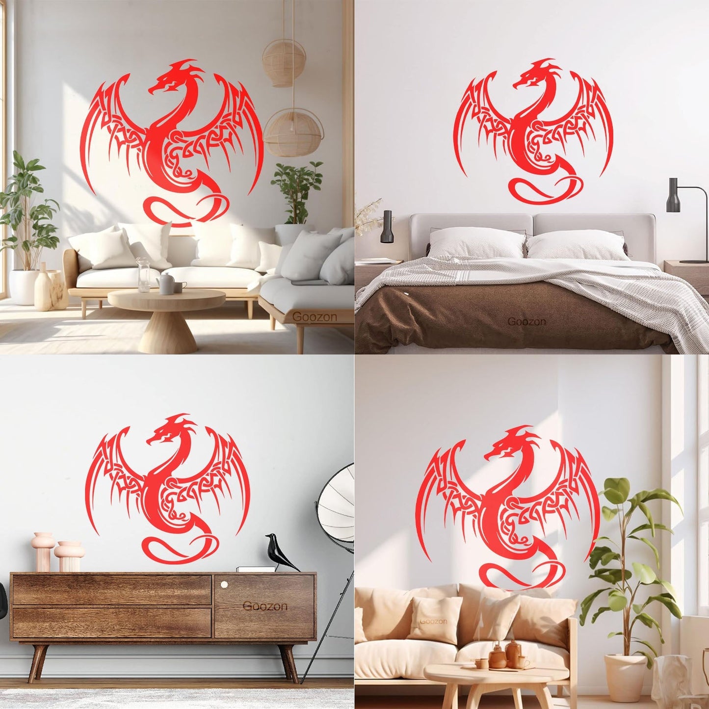 Vinyl Wall Stickers Eastern Dragon Fantasy Multi Color Selection