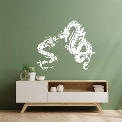 Wall Decals Asian Dragon Myth Mithological Fantasy Beast Equipped With Transfer Film Kit