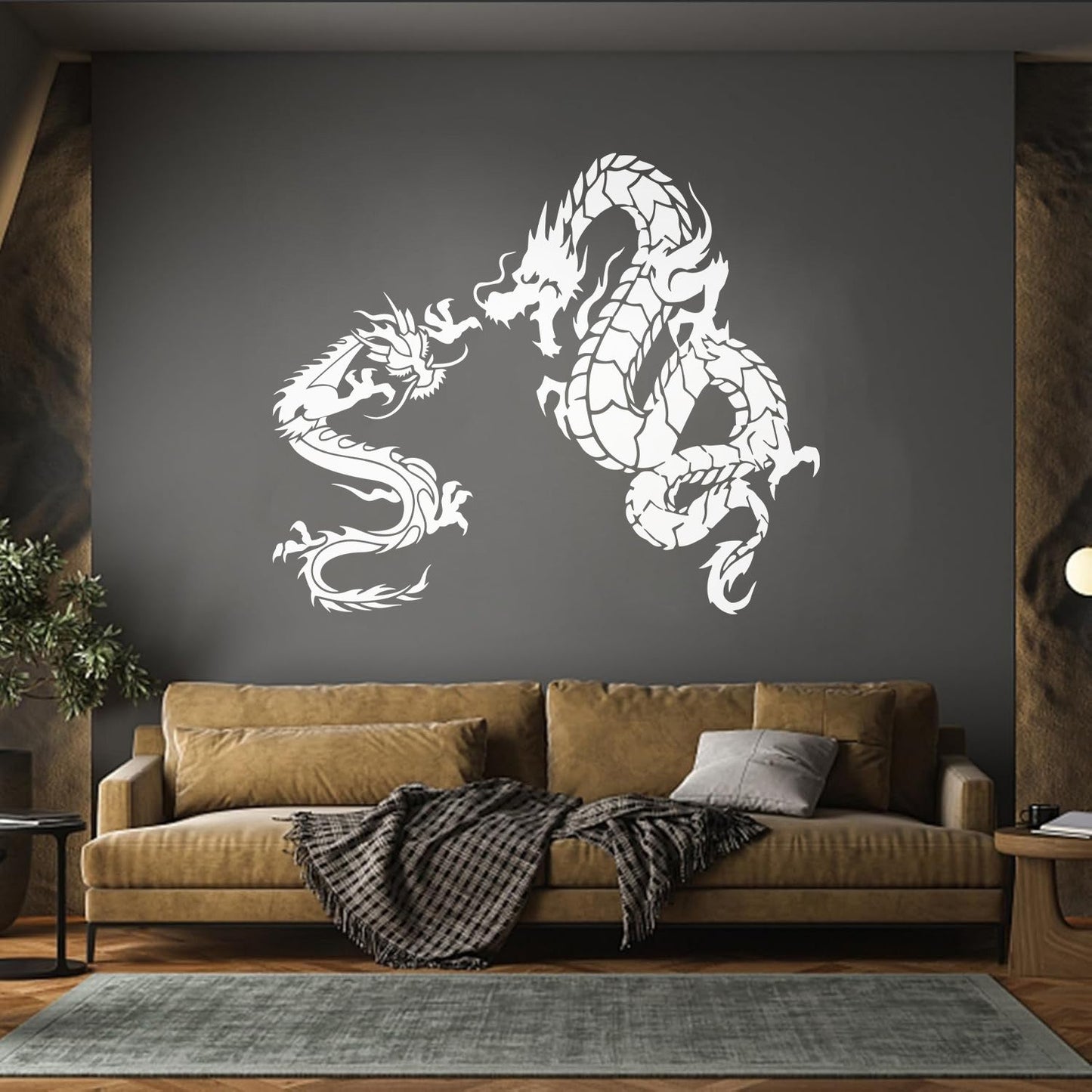 Wall Decals Asian Dragon Myth Mithological Fantasy Beast Equipped With Transfer Film Kit