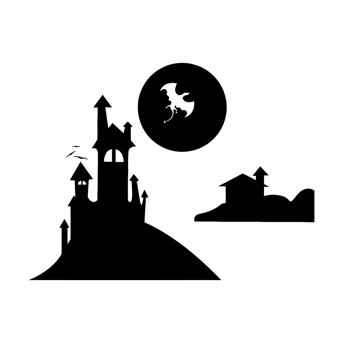 Mural And Wall Vinyl Decal Fairy Tale Dragon Castle Nursery Fantasy Kids Multiple Size Options