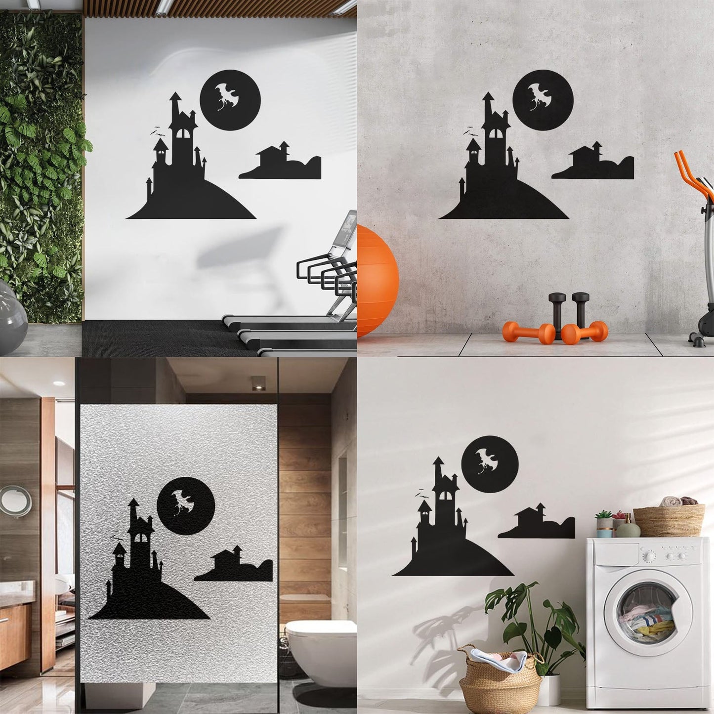 Mural And Wall Vinyl Decal Fairy Tale Dragon Castle Nursery Fantasy Kids Multiple Size Options