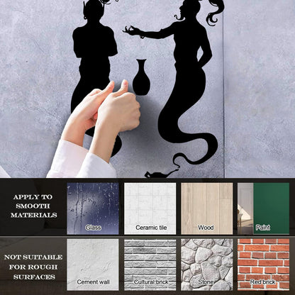 Fairy Tale Fantasy Jin Nursery Magic Wall Stickers Paster Paper Waterproof