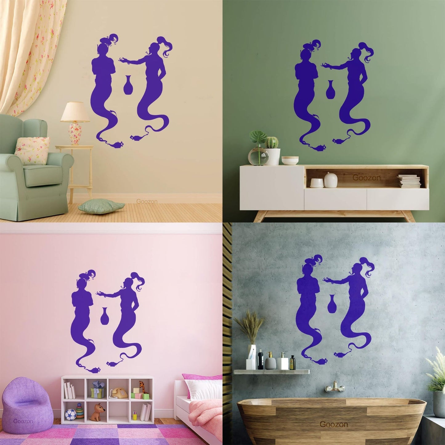 Fairy Tale Fantasy Jin Nursery Magic Wall Stickers Paster Paper Waterproof