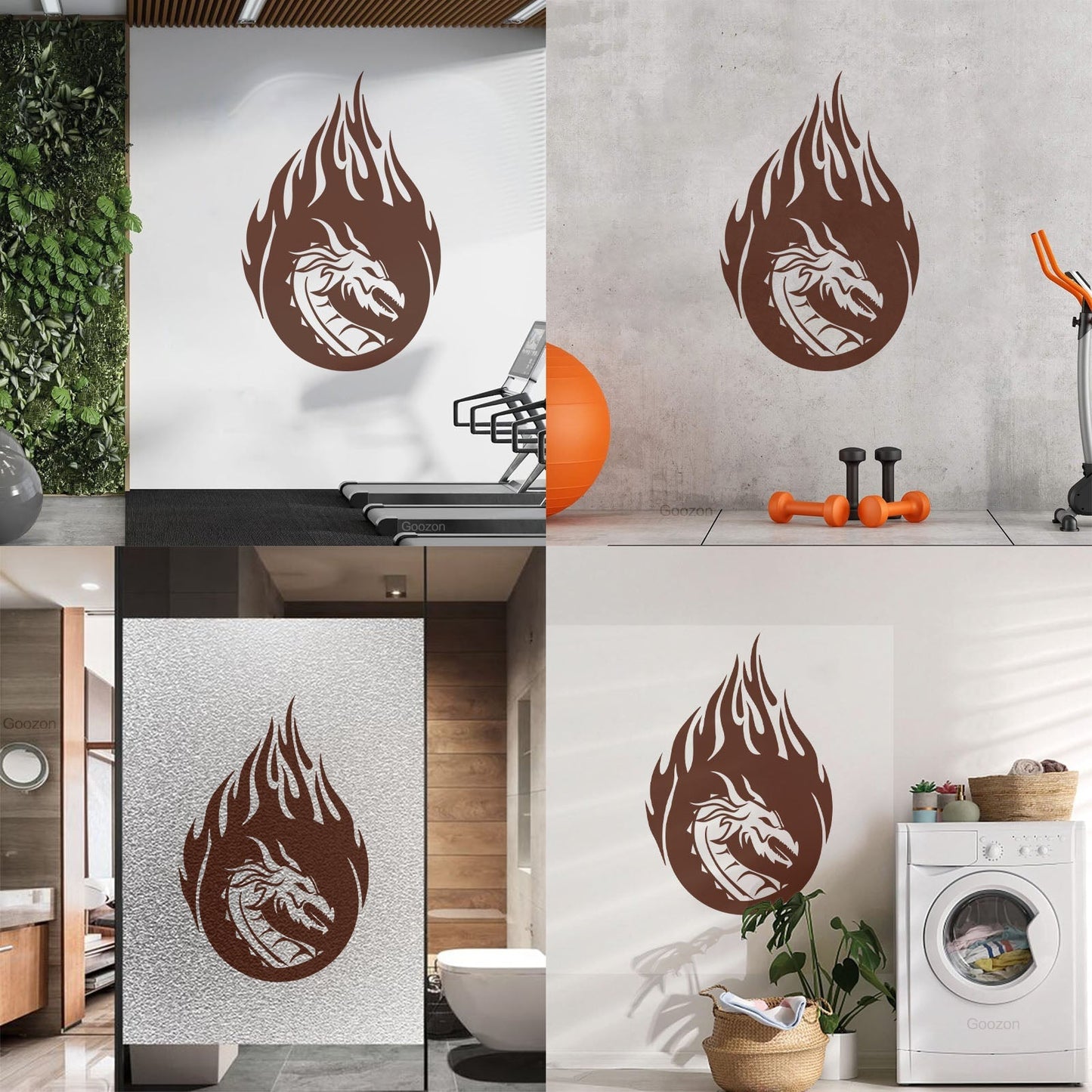 Wall Stickers Dragon Fairy Tale Fire Fantasy Animal Myth Beast Can Modify And Add Information