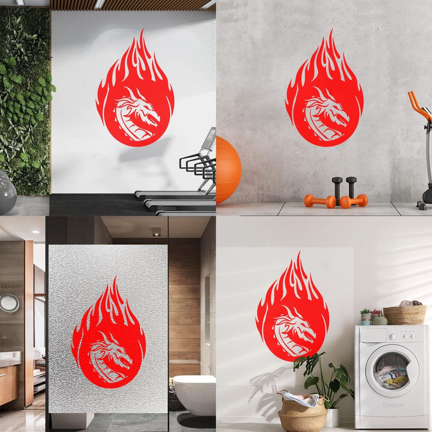 Wall Stickers Dragon Fairy Tale Fire Fantasy Animal Myth Beast Can Modify And Add Information
